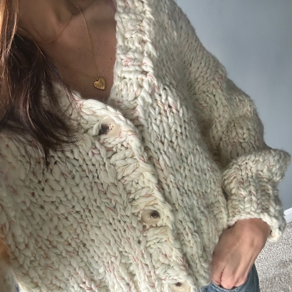 Altar’d State chunky knit cardigan - Picture 3 of 7